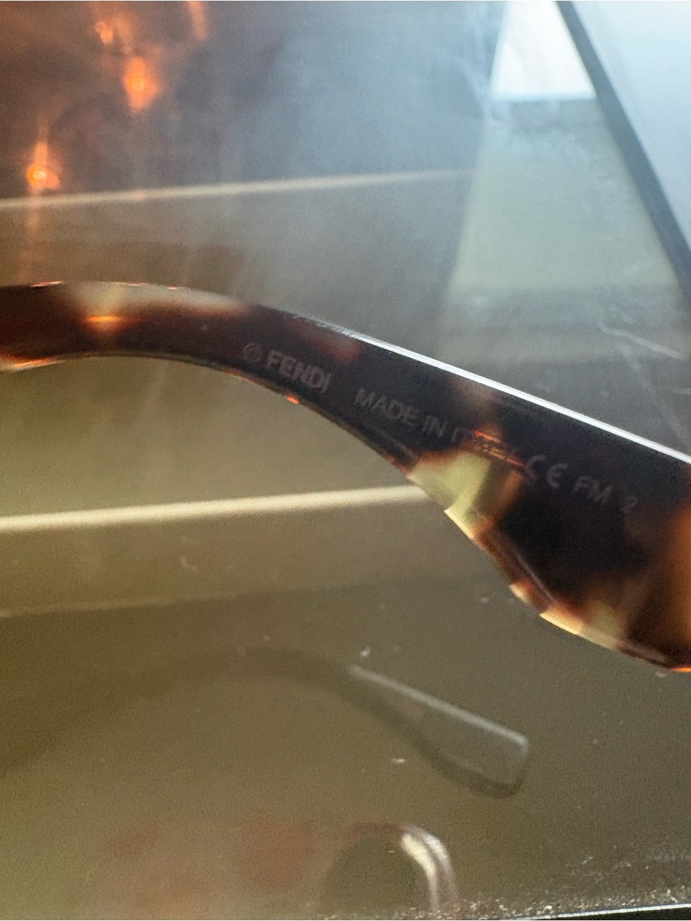 Fendi Zucca  Tortoiseshell Cat-Eye Sunglasses - Brown - Picture 7 of 9